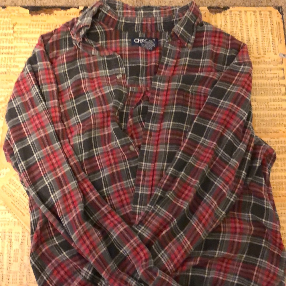 Cherokee plaid button-up